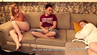 Step Fantasy Comes True: Russian Babe Gets Fucked In Threesome
