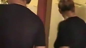 Mature Mother And Young Stepson'S Bath Time