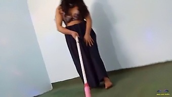 Sexy Canadian Milf Caught In Compromising Position While Cleaning And Dancing Nude In Her Homemade Video