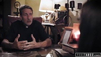 Priest Indulges In Forbidden Lust With A Desperate Bride-To-Be In Wedding Chapel