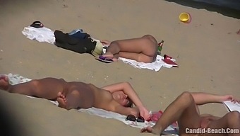 Novice Couple Explores Nudist Beach Voyeuristic In High Definition