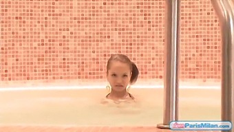 Teen Paris Milan In A Bikini Seducing You In A Jacuzzi