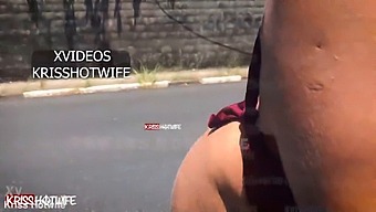 Attractive Kriss' Wife Noel Strips In Salvador Traffic - Christmas Edition