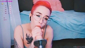 Cute Girl Takes On A Fuck Machine And Gets Her Mouth Fucked