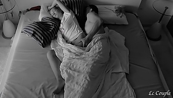 A Couple'S Intimate Morning Encounter Captured Covertly In Their Private Space