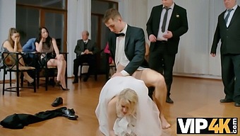 Blonde Bride'S Cuckold Wedding Surprise