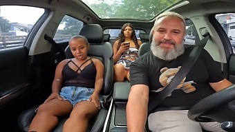Anazinha Do Mau Bares It All In Her Car And Playfully Strolls Through The Streets Of Sao Paulo