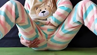 A Young Woman In Her Underclothes Stimulates Her Vagina And Experiences A Female Ejaculation