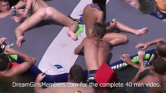 Wild Party Turns Into Public Pussy Eating With Horny Teens And Dreamgirls