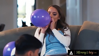 Pristine Busty Milf Seduced By Voyeuristic Stepson And His Friend For Rough Sex