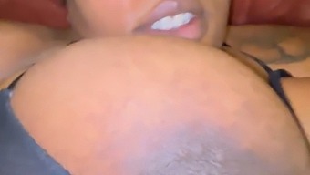 Shaved Pussy Gets A Big Creampie In This Natural Black Cock Video