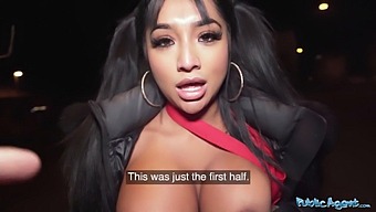 Asian Beauty With Big Breasts And Ass Gets Seduced By Rizz In Public