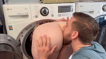 Steve Rickz Saves The Day By Drying Off His Stepmom'S Big Ass
