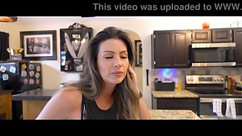Hotwife Coco Vandi In Steamy Strip Poker Game With Stepson.