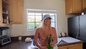 Big Natural Tits Neighbor In Hot Threesome Scene